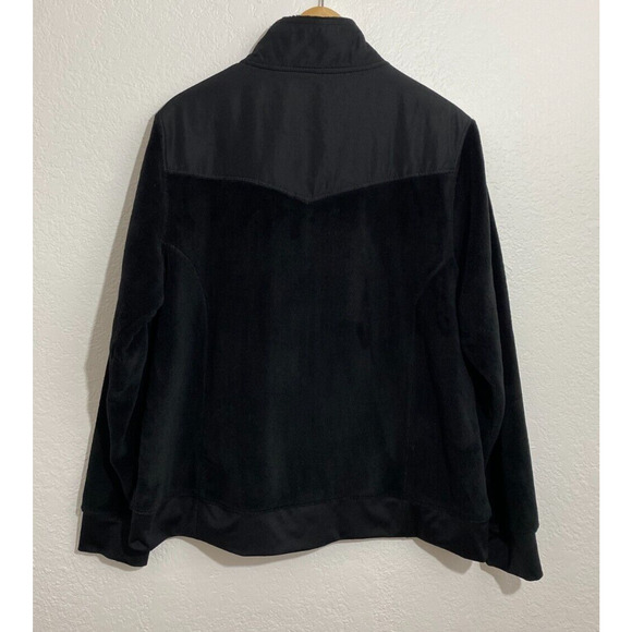 Athletic Works Size 2XL Men Black Fleece Jacket Lightweight Zip Up Long Sleeve - Picture 4 of 11